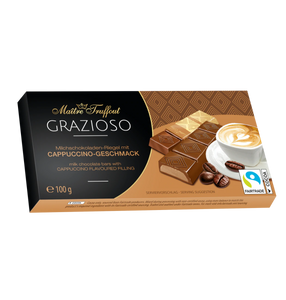 Chocolade met crème &amp; cappuccino smaak - Melkchocolade - 100 gram