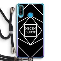 Negenduust geometrisch: Huawei P30 Lite Transparant Hoesje met koord
