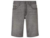 LIVERGY Heren sweatdenim bermuda (58, Lichtgrijs)