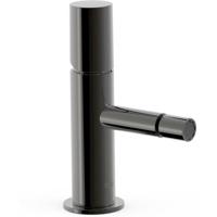 Bidetkraan Tres Study | Opbouw | Mengkraan | 1-knop | Rond | Zwart metallic
