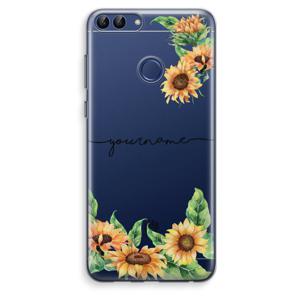 Zonnebloemen: Huawei P Smart (2018) Transparant Hoesje