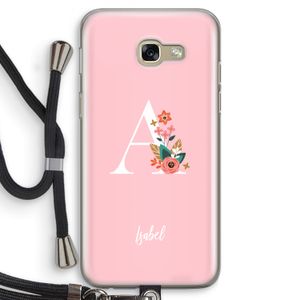 Pink Bouquet: Samsung Galaxy A5 (2017) Transparant Hoesje met koord