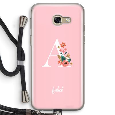 Pink Bouquet: Samsung Galaxy A5 (2017) Transparant Hoesje met koord