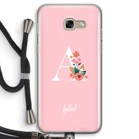 Pink Bouquet: Samsung Galaxy A5 (2017) Transparant Hoesje met koord