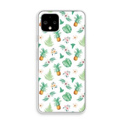 Ananas bladeren: Pixel 4 Transparant Hoesje