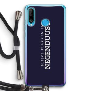 Blijve plakken in Negenduust: Huawei P30 Lite Transparant Hoesje met koord