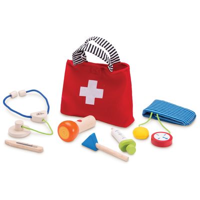 Wonderworld houten dokterset in tas