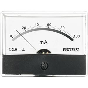 VOLTCRAFT AM-86X65/100MA AM-86X65/100MA Inbouwmeter AM-86X65/100 mA/DC Draaispoel