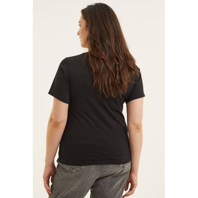 CALVIN KLEIN Plus T-shirt met logo zwart CALVIN KLEIN Plus T-shirt met logo zwart