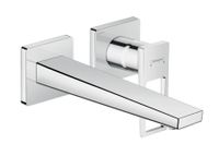 Hansgrohe Metropol inbouw wastafelkraan waterbesparend met uitloop 22.5cm chroom - thumbnail