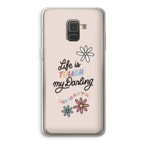 Tough Life: Samsung Galaxy A8 (2018) Transparant Hoesje