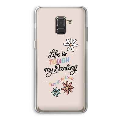 Tough Life: Samsung Galaxy A8 (2018) Transparant Hoesje