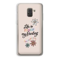 Tough Life: Samsung Galaxy A8 (2018) Transparant Hoesje