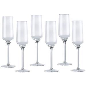 Luxury houseware Champagneglazen - 36x - glas - 220 ml - Bruiloft/Feest