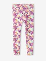 Technische sportlegging voor meisjes materiaal exotische print ecru