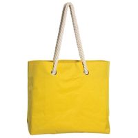 Strandtas met handvat geel Capri 35 x 45 cm   -