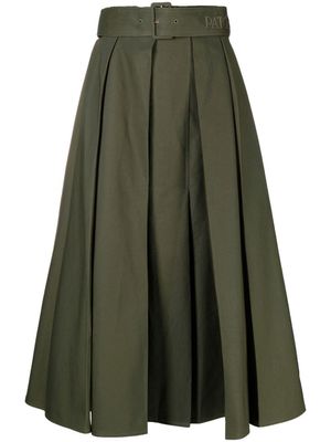 Patou jupe plissée à taille haute - Vert