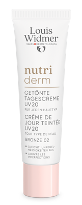 Louis Widmer Nutriderm Getinte Dagcrème UV20 02 Bronze Licht Geparfumeerd 30ml