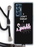 Sparkle quote: Oppo Find X3 Neo Transparant Hoesje met koord