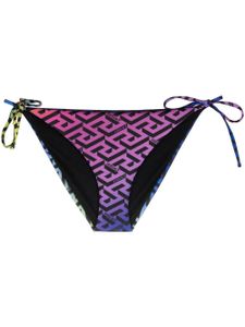 Versace bikini imprimé à fermeture nouée - Bleu