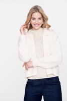 Geisha Cardigan With Collar 54575-29 Vest 10 Off-white