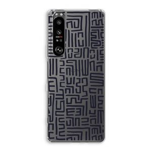 Moroccan Print: Sony Xperia 1 III Transparant Hoesje