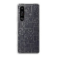 Moroccan Print: Sony Xperia 1 III Transparant Hoesje