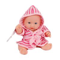 Babypop met Badjas, 20cm - thumbnail