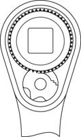 Gedore SB 3093 U-20 3100308 Omschakelratel 3/8 200 mm - thumbnail