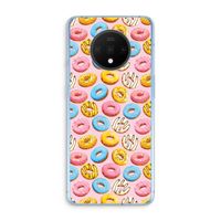 Pink donuts: OnePlus 7T Transparant Hoesje