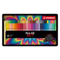Stabilo pen 68 arty metalen doos viltstiften, 66st.