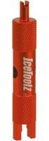 IceToolz universele ventielsleutel HXC 66V1 oranje 7 cm