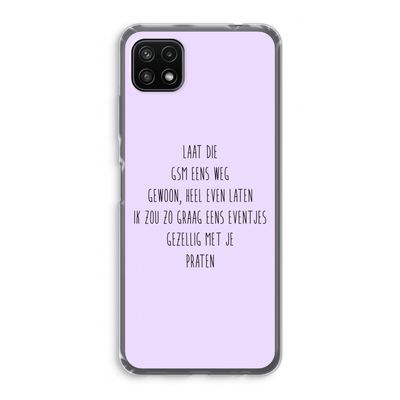 GSM: Samsung Galaxy A22 5G Transparant Hoesje