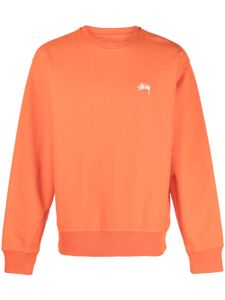 Stüssy sweat à logo brodé - Orange