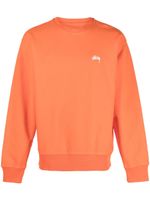 Stüssy sweat à logo brodé - Orange