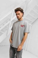 Fearless Blood Leader Club Washed T-Shirt Heren Grijs/Rood - Maat L - Kleur: Grijs | Soccerfanshop