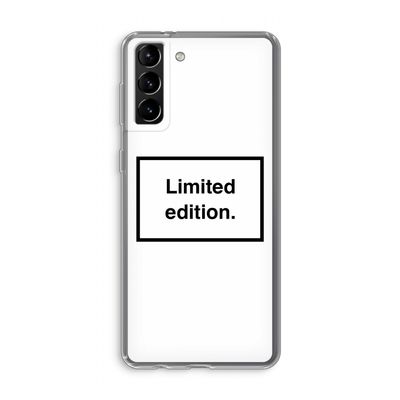 Limited edition: Samsung Galaxy S21 Plus Transparant Hoesje