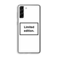 Limited edition: Samsung Galaxy S21 Plus Transparant Hoesje