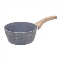 Steelpan/sauspan - Alle kookplaten geschikt - grijs - dia 21 cm   -