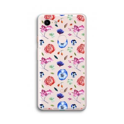 Bloemetjes: Google Pixel 3 XL Transparant Hoesje