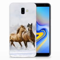 Samsung Galaxy J6 Plus (2018) TPU Hoesje Paarden