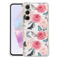 Samsung Galaxy A56 Hoesje - Butterfly Roses TPU Antishock