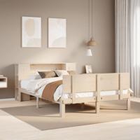 Bed met boekenkast zonder matras massief grenenhout 160x200 cm Bed met boekenkast zonder matras massief grenenhout 160x200 cm