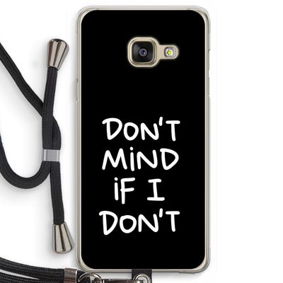 Don't Mind: Samsung Galaxy A3 (2016) Transparant Hoesje met koord