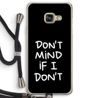 Don't Mind: Samsung Galaxy A3 (2016) Transparant Hoesje met koord