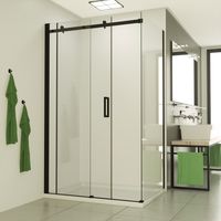 Douchecabine SaniClear Supreme | 120x100x200 cm | 1 Schuifdeur | Mat zwart Douchecabine SaniClear Supreme | 120x100x200 cm | 1 Schuifdeur | Mat zwart