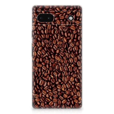 Google Pixel 6A | Siliconen Case | Koffiebonen
