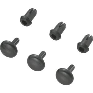 TRU COMPONENTS TC-SRR-355K203 Splijtnagel Gat diameter 3 mm Zwart 1000 stuk(s)