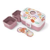 Kinderlunchbox - MONBENTO - 3 vakken - BPA-vrij - MB Tresor Papercut