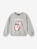 Meisjes sweatshirt The Rolling Stones® gemêleerd grijs
